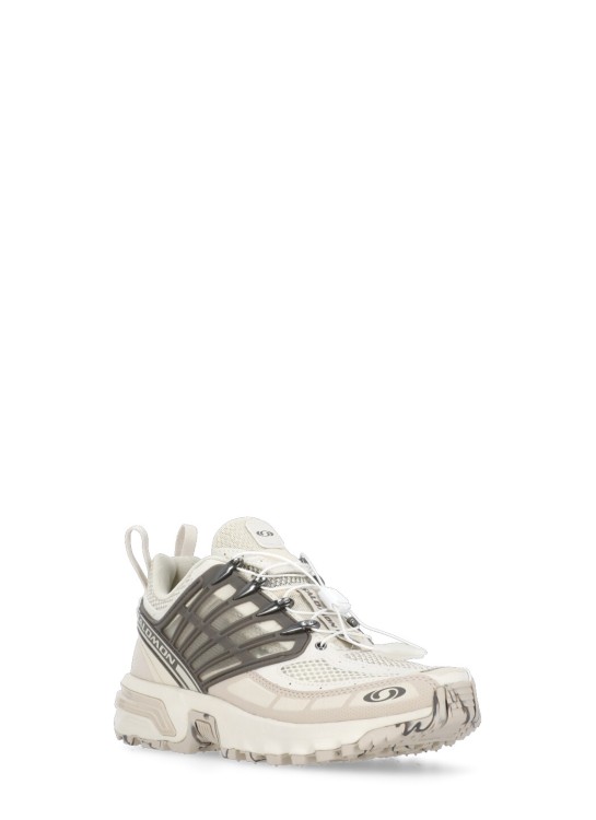 Shop Salomon Ivory  Sneakers In White