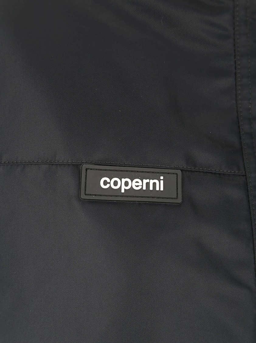 Coperni Logo-patch Bomber Cape In Black