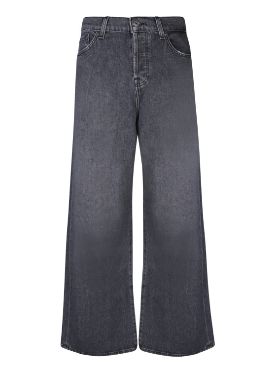 7 For All Mankind Flared Jeans In Grey
