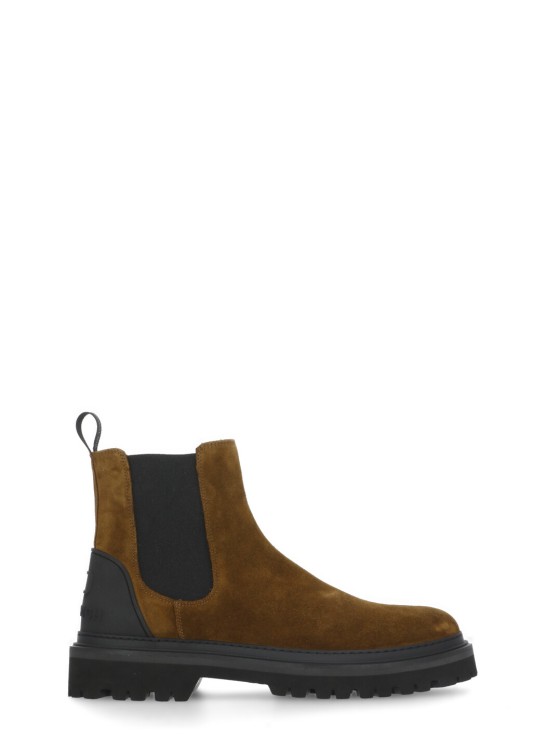 Woolrich Logo-embossed Chelsea Boot In Brown