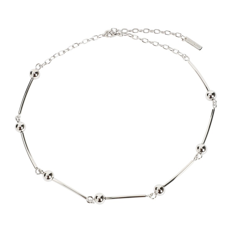 HUGO KREIT HUGO KREIT PARTICOLE CHAIN SILVER BRASS NECKLACE 