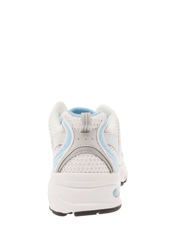 Shop New Balance '530' White And Light Blue Low Top Sneakers