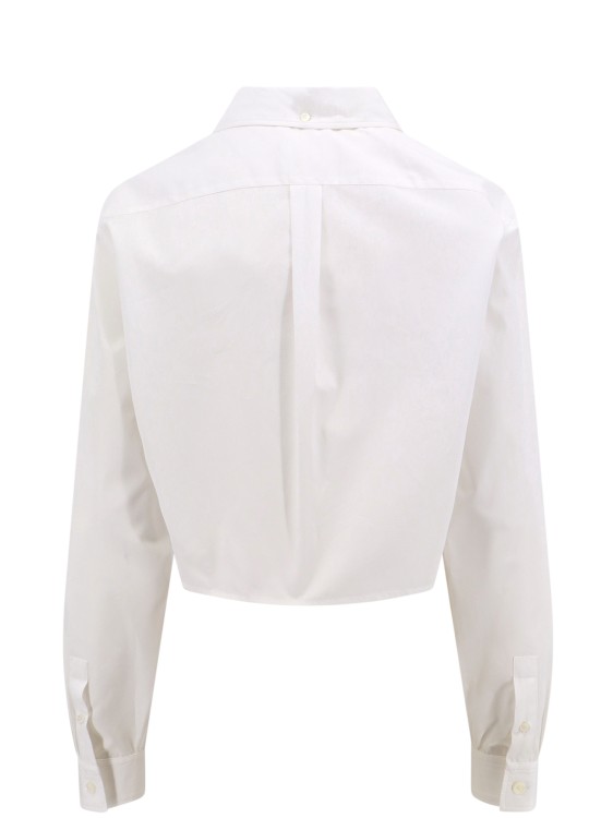 Shop Givenchy Cotton Shirt With 4g Logo In White