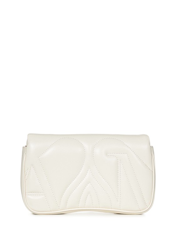 Shop Alexander Mcqueen Mini Ivory Padded Lambskin Shoulder Bag In Neutrals