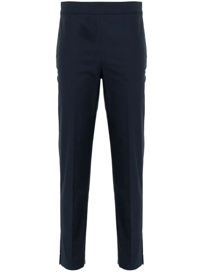 Brunello Cucinelli Tailored Cotton-blend Trousers In Black