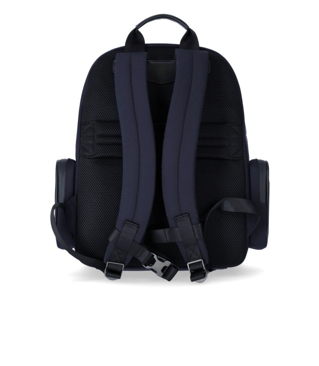 Shop Emporio Armani Travel Essential Navy Blue Backpack