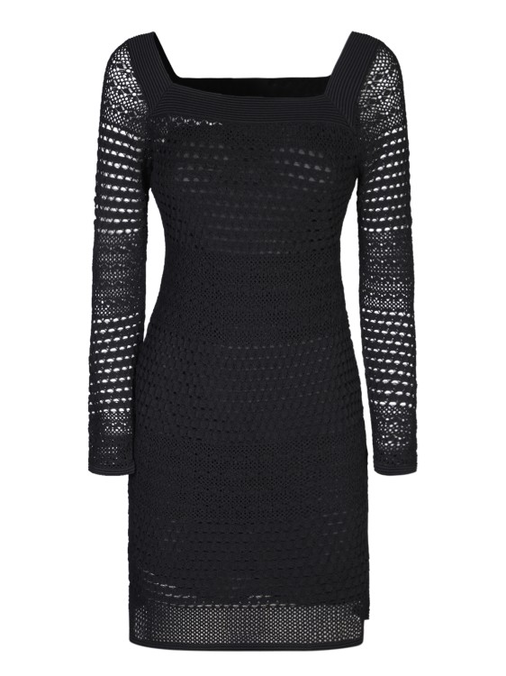 Shop Tom Ford Crochet Dress In Black