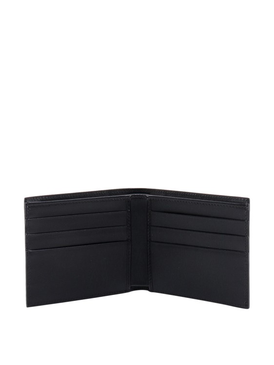 Shop Dolce & Gabbana Leather Wallet With Embossed Logo In Black