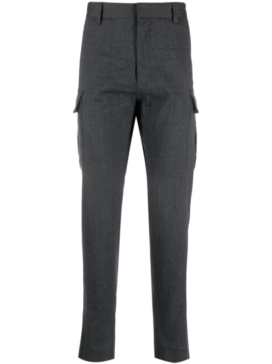 Dsquared2 Grey Cargo Trousers In Black