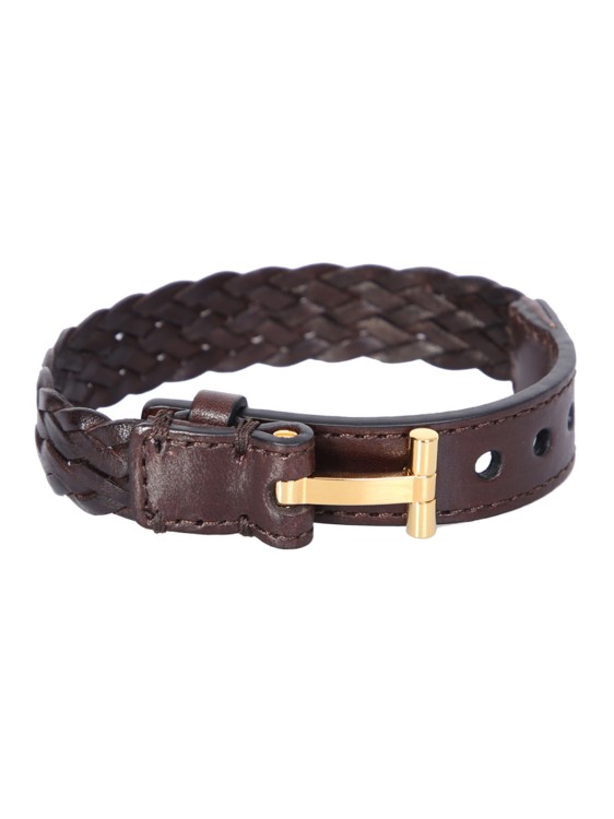 TOM FORD Woven Leather Bracelet - Farfetch