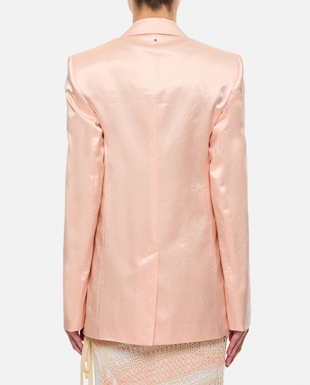Shop Sportmax Volante Single-breasted Jacket In Pink