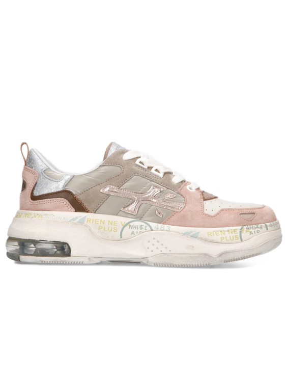 PREMIATA LEATHER AND TECHNICAL FABRIC DRAKE SNEAKERS