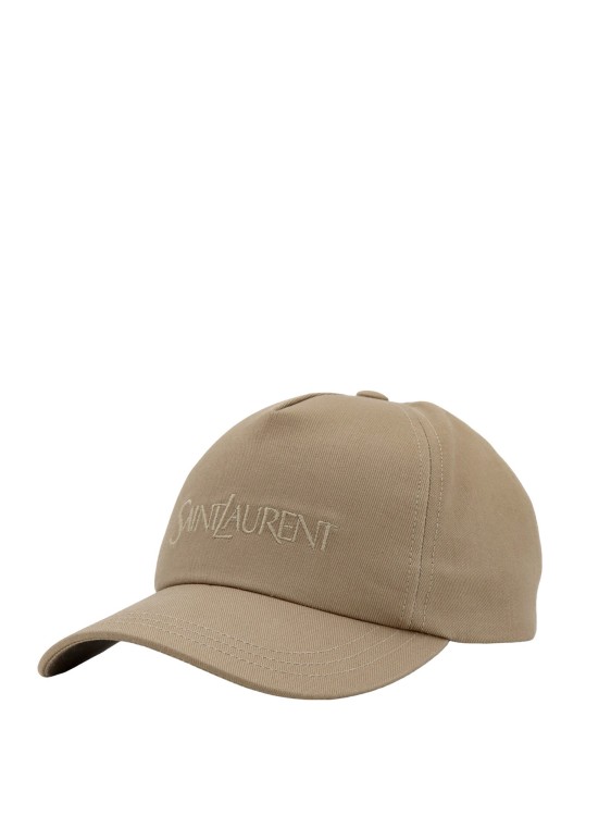 Shop Saint Laurent Biologic Cotton Hat In Neutrals