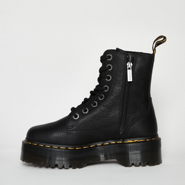 Shop Dr. Martens Soft Black Leather Polish Boots