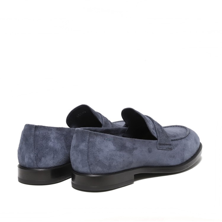 Shop Alexander Hotto Blue Suede Moccasins