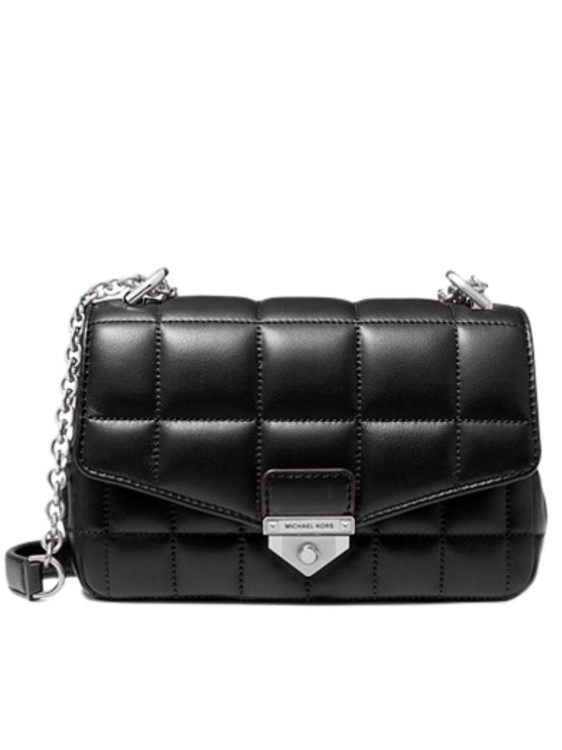 Shop Michael Kors Black Soho Shoulder Bag