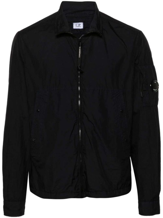 Shop C.p. Company Taylon High-neck Jacket In Black