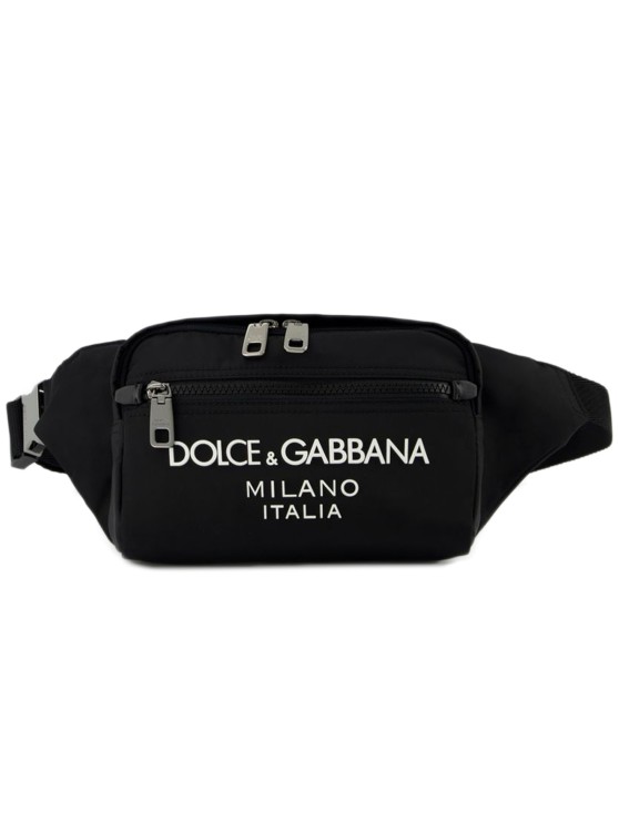 Shop Dolce & Gabbana Belt Bag  - Black - Nylon