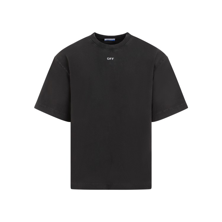 Shop Off-white Black Cotton Matthew Skate T-shirt