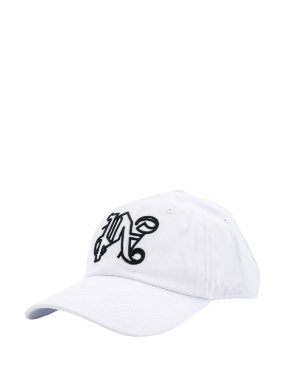 Shop Palm Angels Cotton Hat With Monogram In White