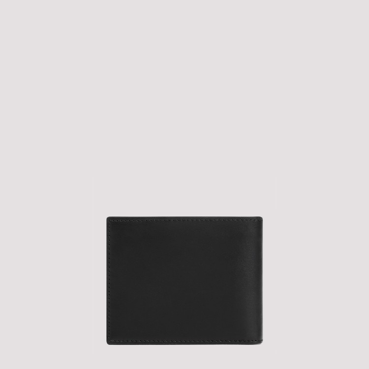 Shop Off-white Bookish Bi-fold Black White Calf Leather Wallet