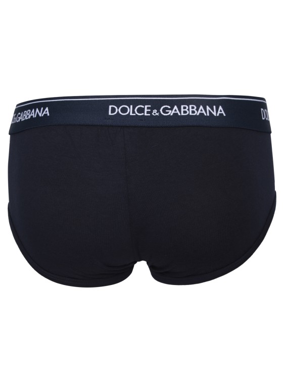 Shop Dolce & Gabbana Bi-pack Slip In Black