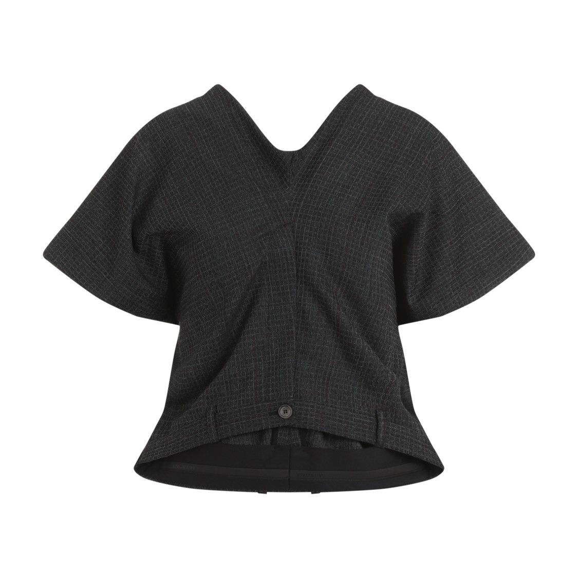 Balenciaga Tailored Pants Wool Top In Black