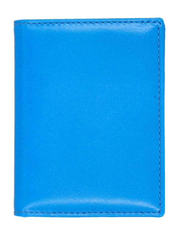 Comme Des Garçons Super Fluo Cardholder In Blue