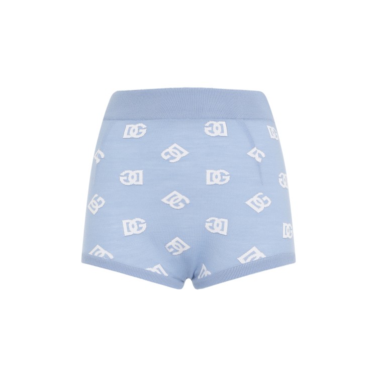 Shop Dolce & Gabbana Blue Wool Shorts