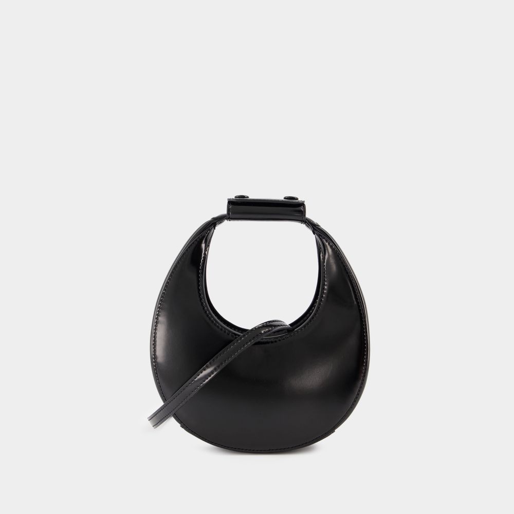 Staud Good Night Moon Purse - Leather - Black In Black