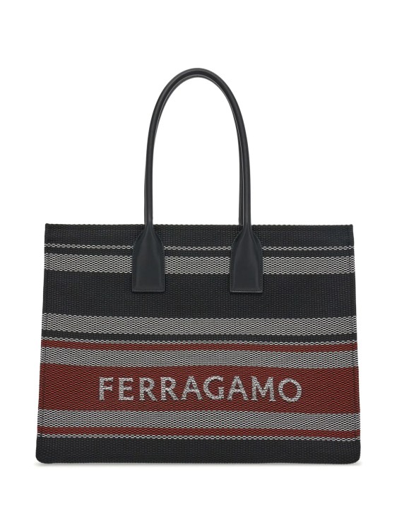 Shop Ferragamo Large Signature Multicolor Bag