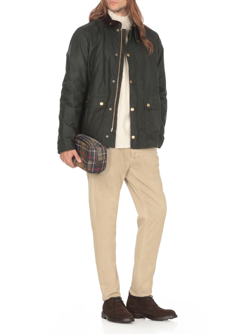 Barbour Reelin Coated Jacket In Green