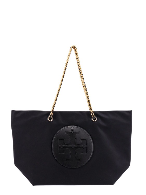 TORY BURCH NYLON SHOULDER BAG WITH FRONTAL LOGO