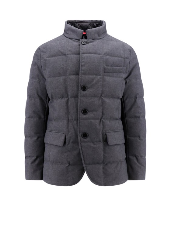 Shop Fay Grey Padded And Quilted Jacket