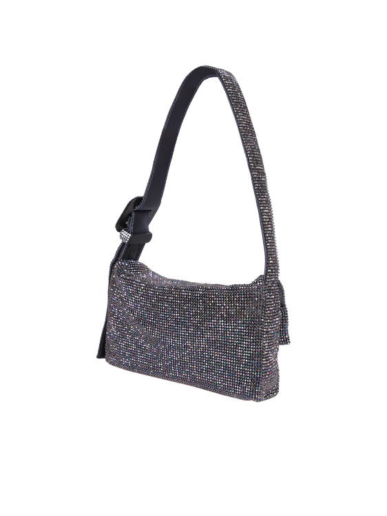 Shop Benedetta Bruzziches Grey Crystal Embellishment Bag