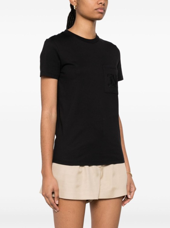Shop Max Mara Cotton Jersey T-shirt In Black