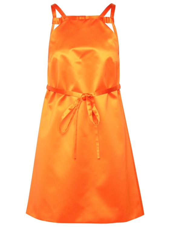 Shop Patou Orange Polyester Dress