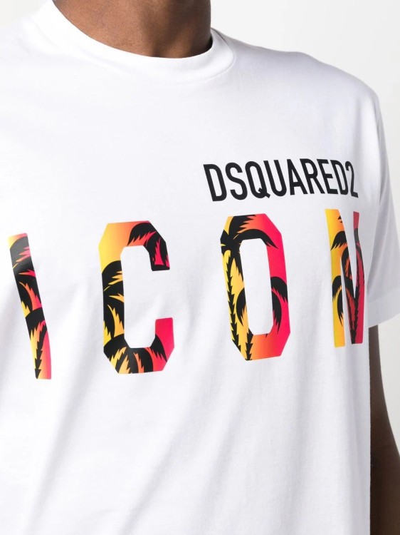 Shop Dsquared2 Logo-print White Short-sleeved T-shirt