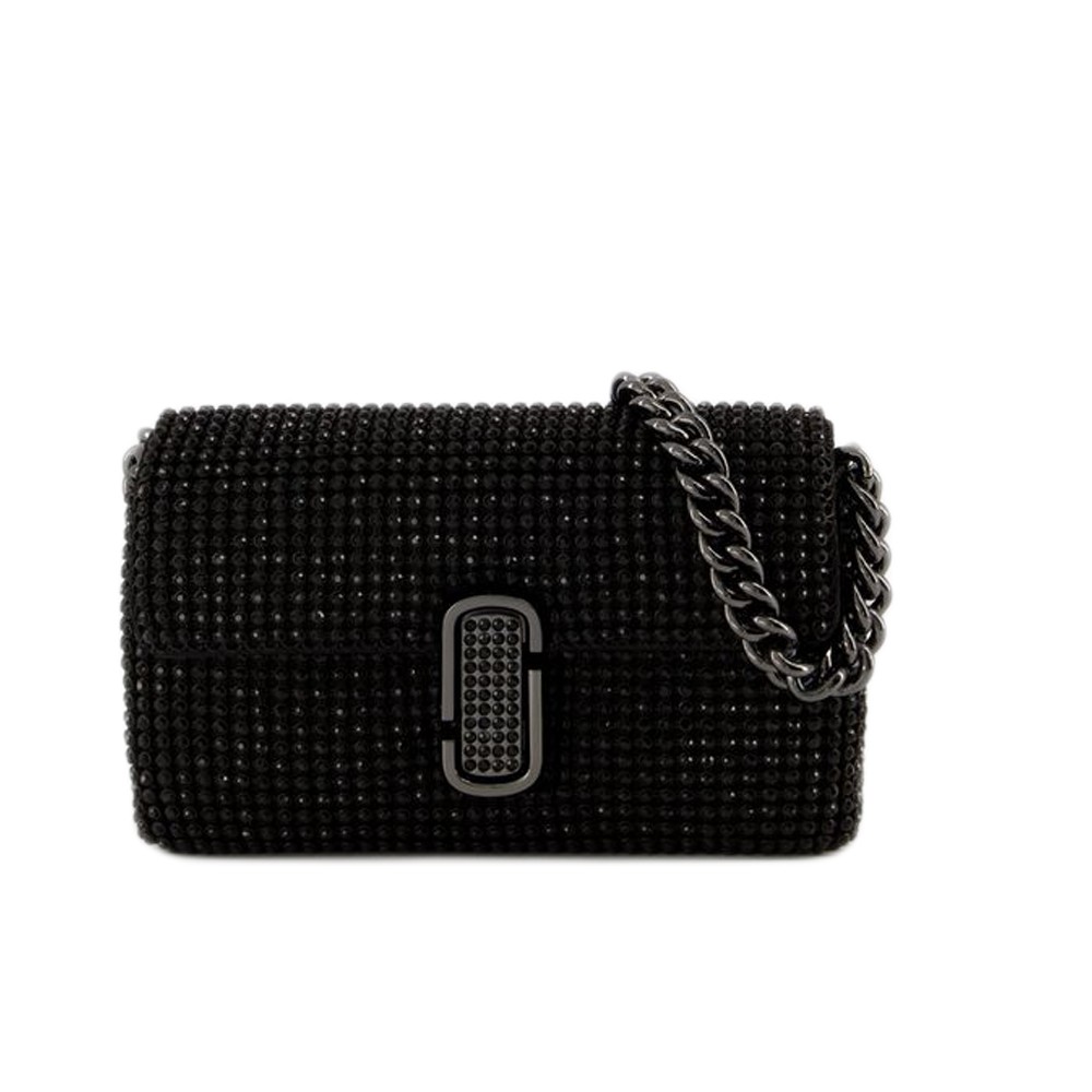 Marc Jacobs The Mini J Marc Shoulder Bag In Black