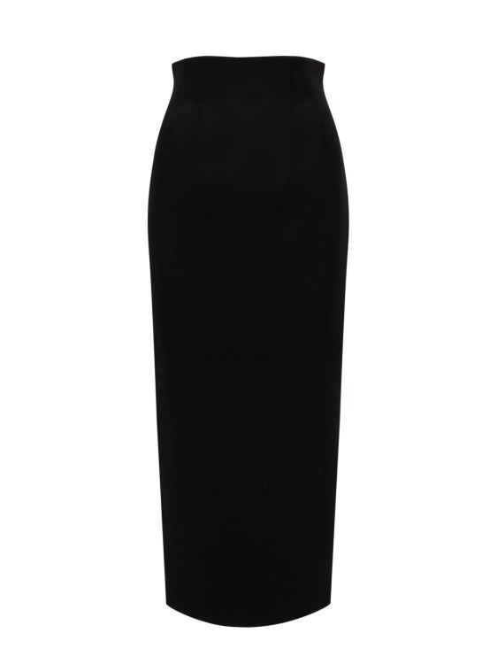 Khaite Loxley Viscose Blend Maxi Skirt In Black