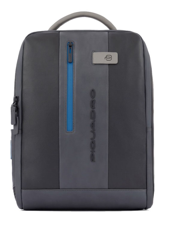 Piquadro Pc And Ipad Backpack With Anti-theft Cable In Gray