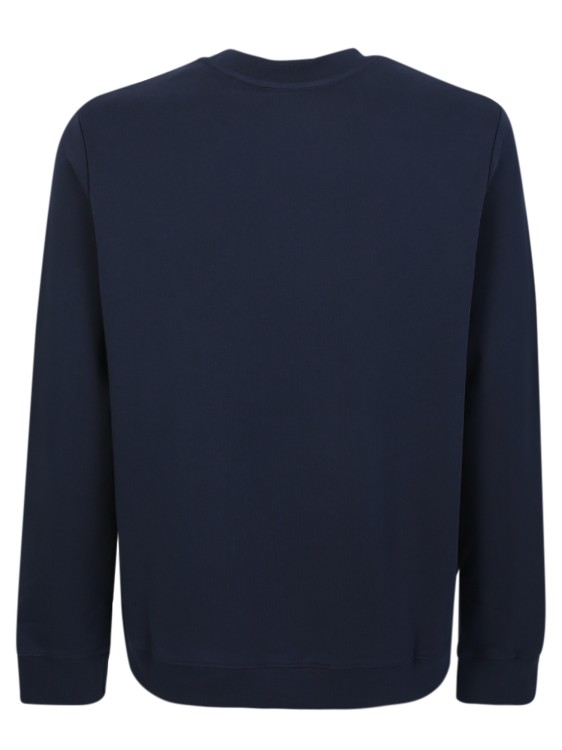 Shop Apc Blue Cotton Long-sleeve Sweatshirt