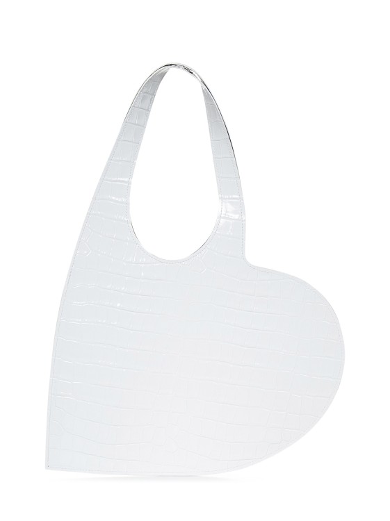 Shop Coperni Heart-shaped Handbag In White