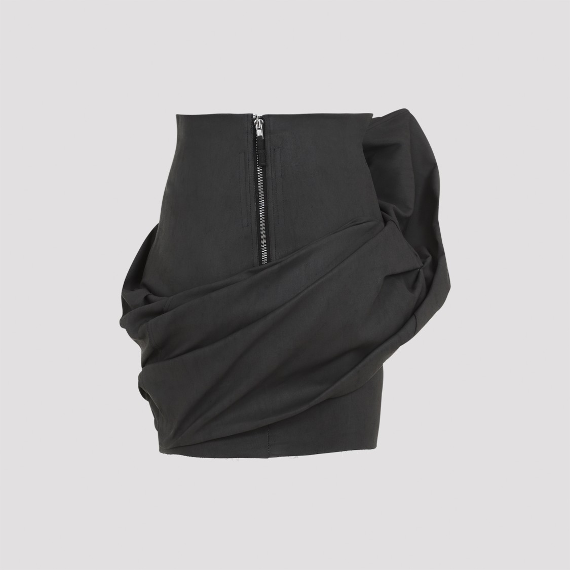 Rick Owens Draped Mini Skirt Women In Black