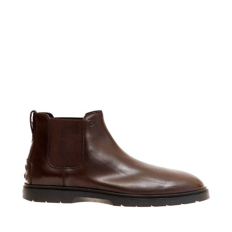 Tod's Brown Leather Ankle Boot Hybrid Bottom