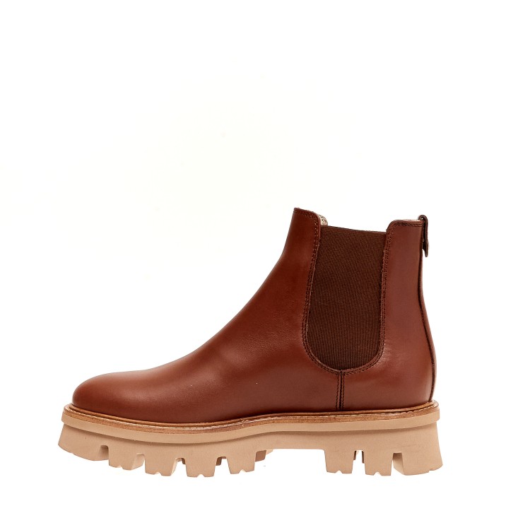 Shop Agl Attilio Giusti Leombruni Brown Leather Ankle Boots