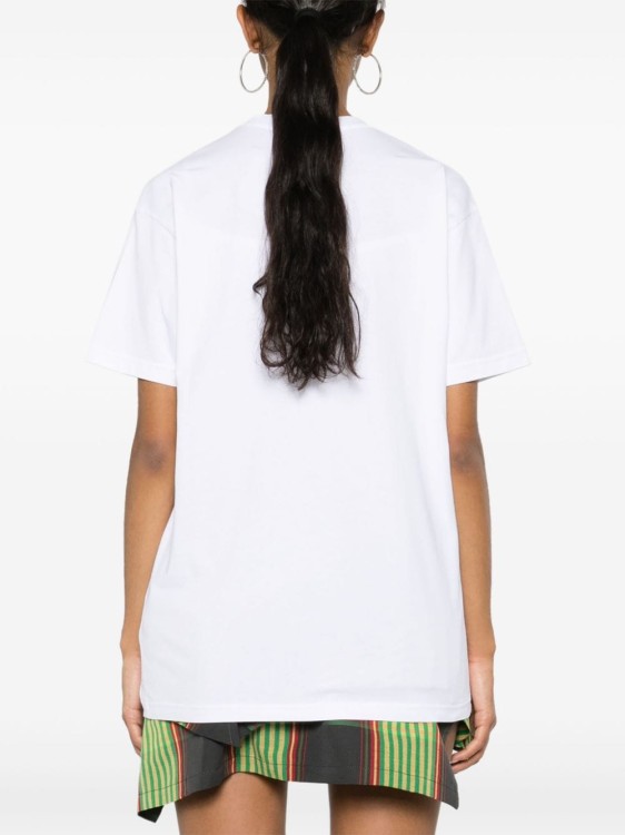 Shop Vivienne Westwood Bones 'n Chain Print T-shirt In White