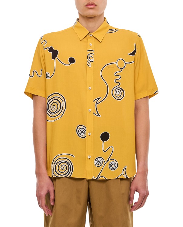 Shop Jacquemus Melo Shirt In Yellow