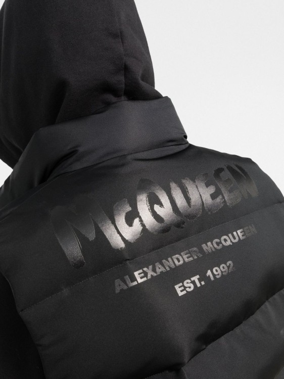 Shop Alexander Mcqueen Black Graffiti Print Vest