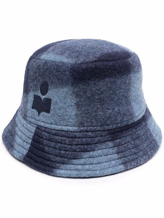 Shop Isabel Marant Tartan-check Bucket Hat In Blue
